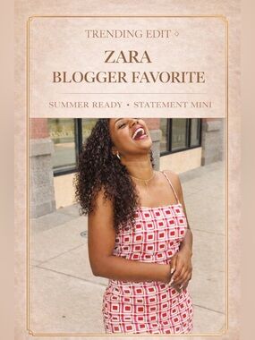 BLOGGERS FAVORITE NWOT Zara Geometric Print Spaghetti Strap Sundress Mini